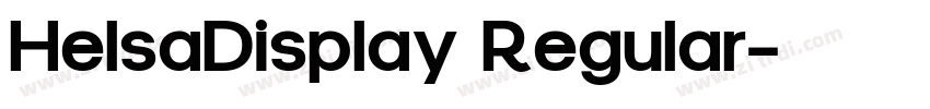 HelsaDisplay Regular字体转换